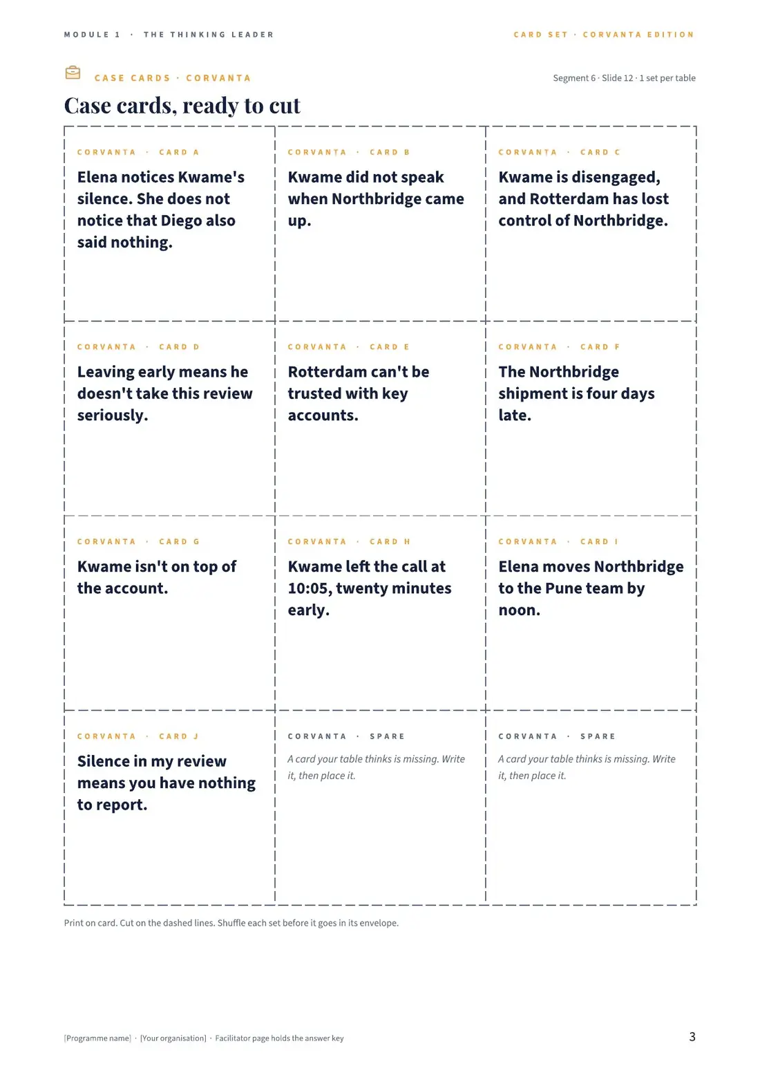 Card set page: print-and-cut case cards