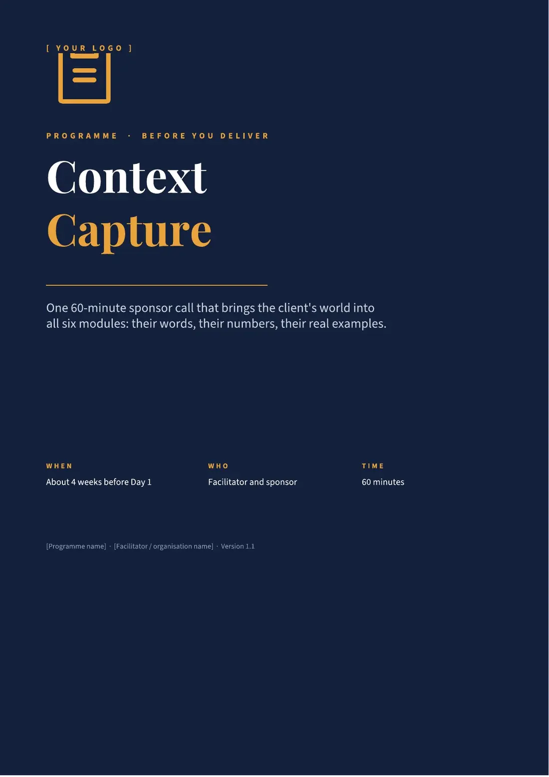 Context Capture Worksheet, page 1